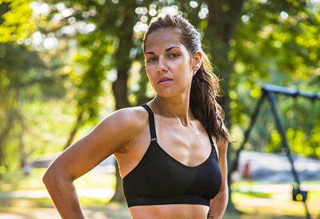 Aisha workout in park