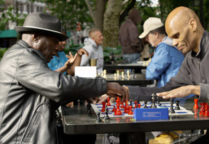 Chess masters in park