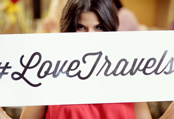 Still from Love Travel commercial