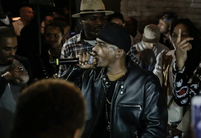 Rakim performing live onstage