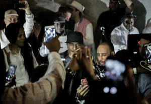 The God MC Rakim rapping onstage